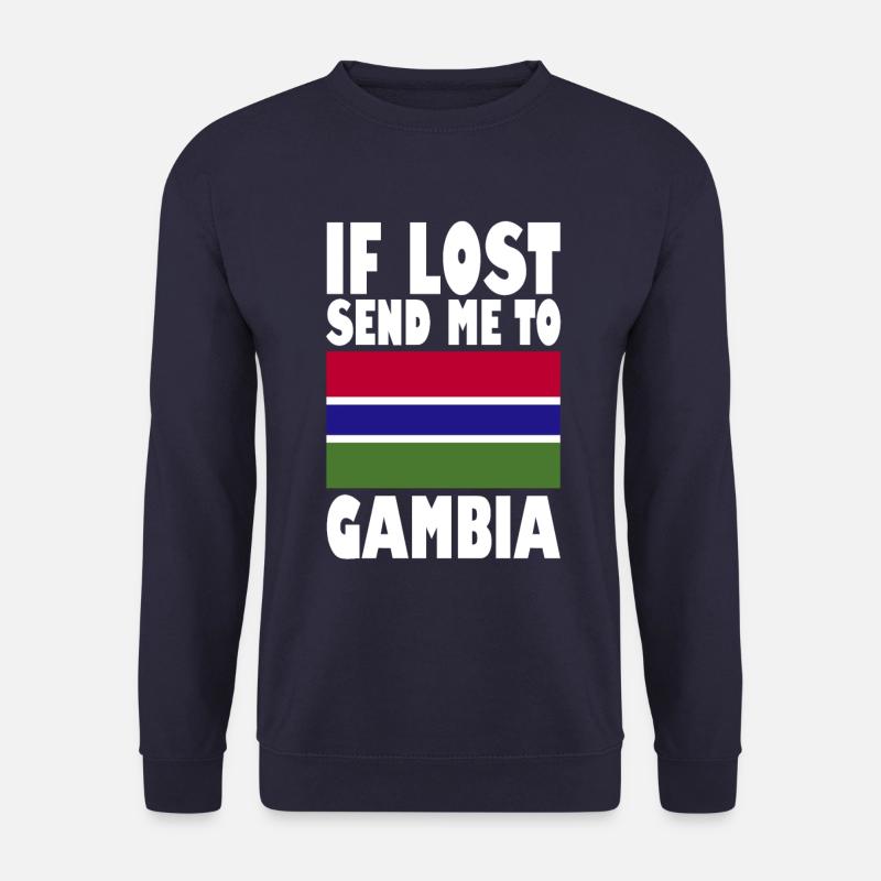 Gambia Flagge Spruch - Unisex Pullover - Navy