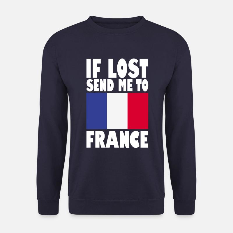 Frankreich Flagge Spruch - Unisex Pullover - Navy