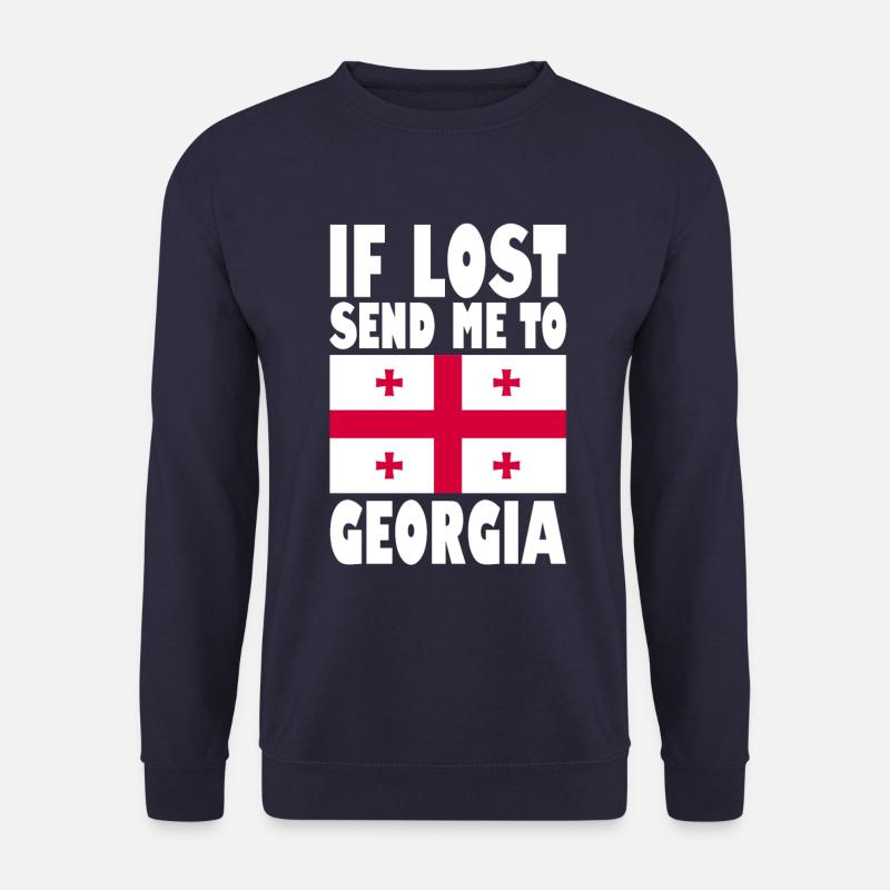 Georgia Flag Saying - Unisex Sweatshirt - navy