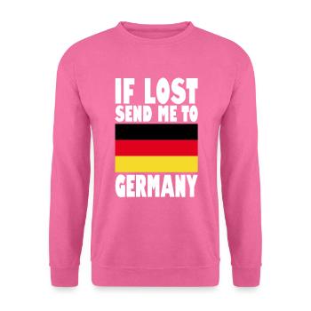Slogan du drapeau allemand - Sweat-shirt Unisexe - rose - Devant