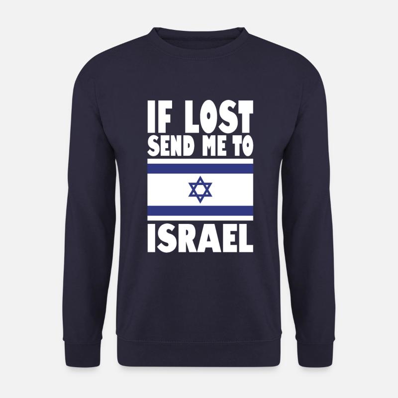 Dicton du drapeau Isreal - Sweat-shirt Unisexe - marine