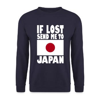 Drapeau du Japon - Sweat-shirt Unisexe - marine - Devant - Alina (178cm) & Michal (187cm)