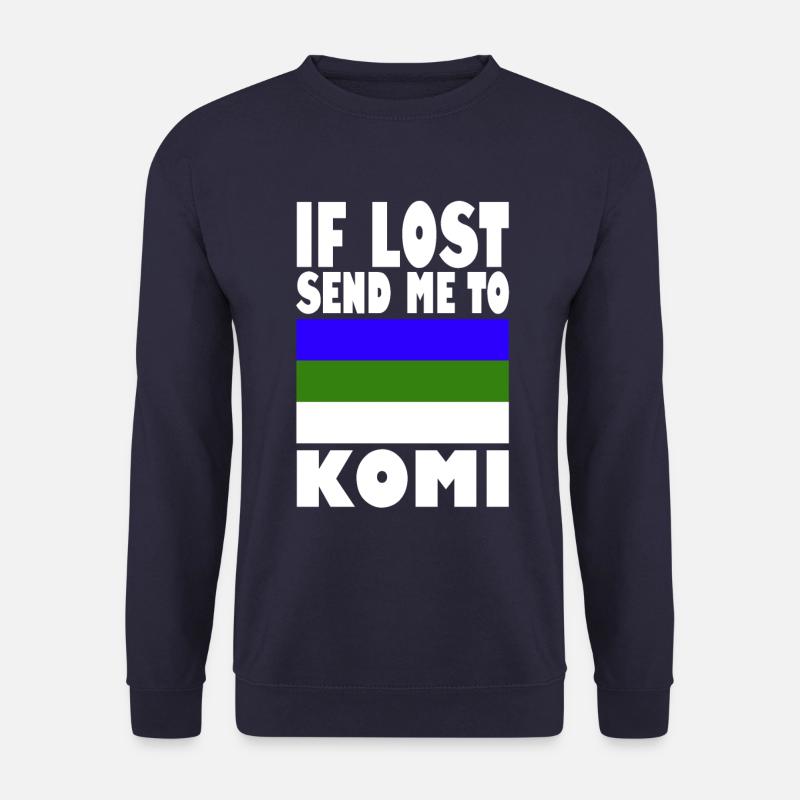 Dicton du drapeau Komi - Sweat-shirt Unisexe - marine