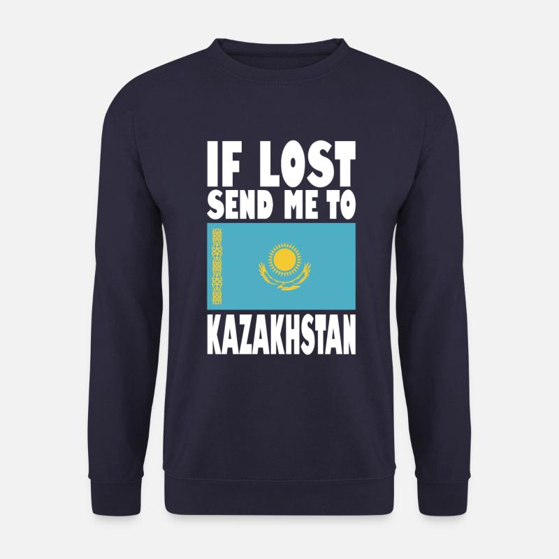 Kazakhstan Flag Saying - Unisex Sweatshirt - navy