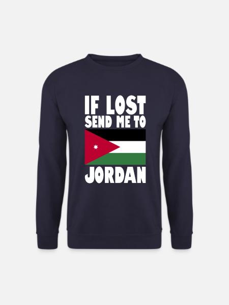 Jordan Flag Saying - Unisex Sweatshirt - navy