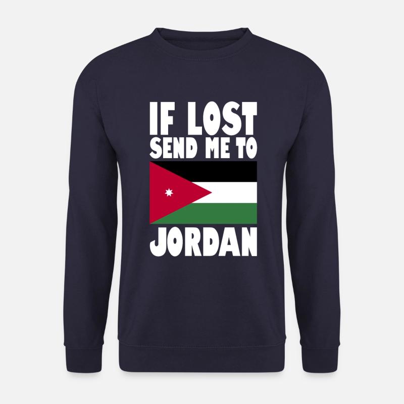 Jordan Flag Saying - Unisex Sweatshirt - navy