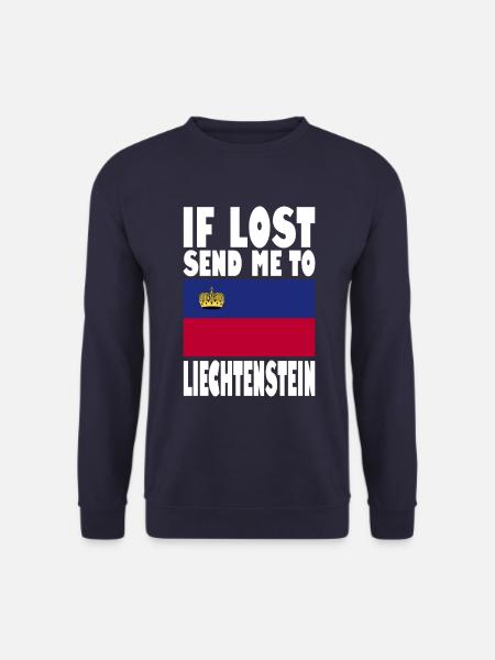 Liechtenstein Flagge Spruch - Unisex Pullover - Navy