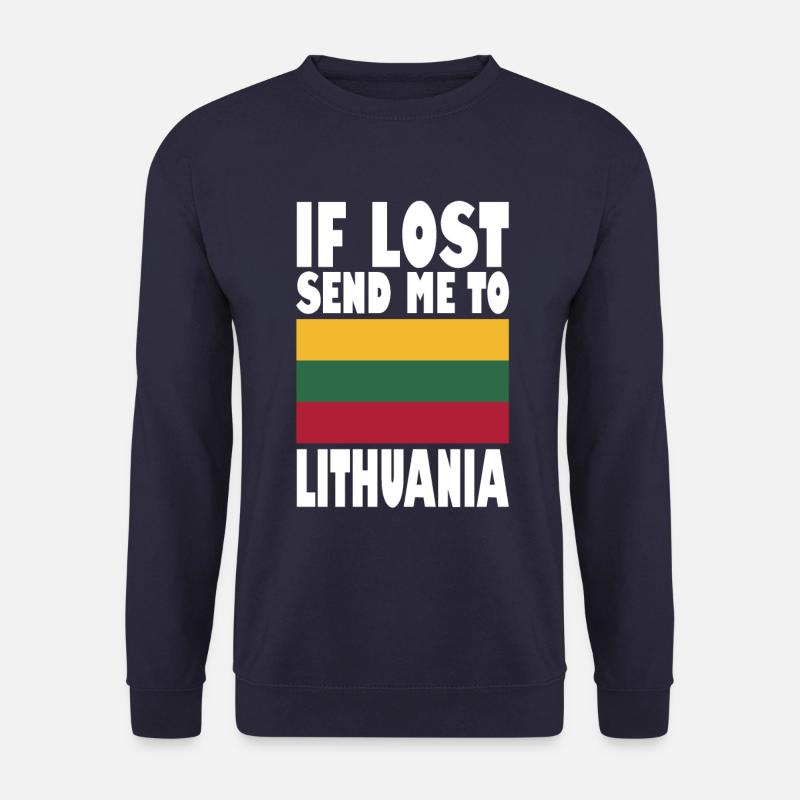 Lithuania Flag Saying - Unisex Sweatshirt - navy