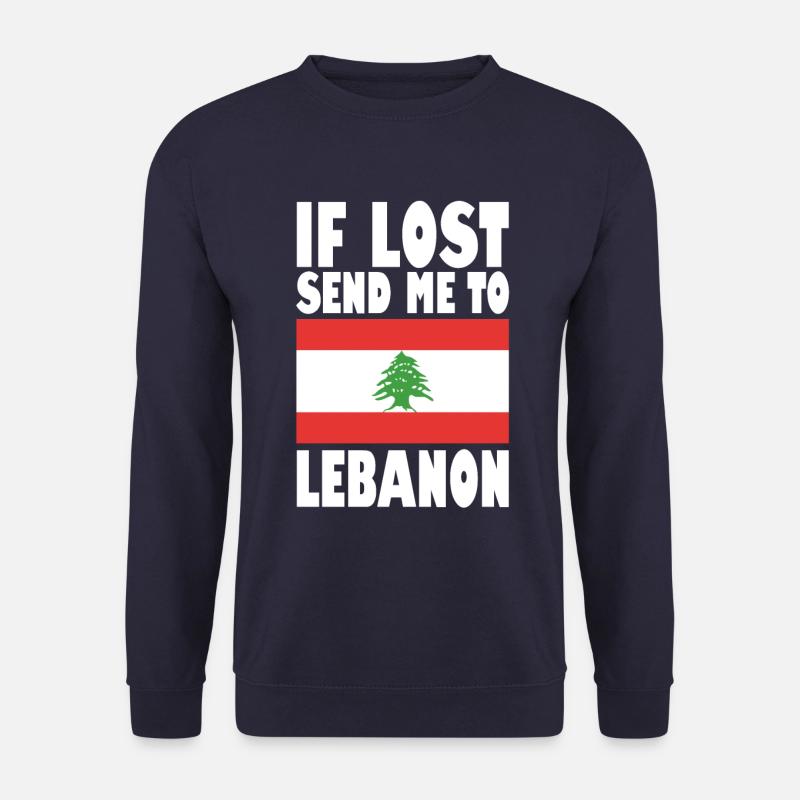 Drapeau du Liban - Sweat-shirt Unisexe - marine