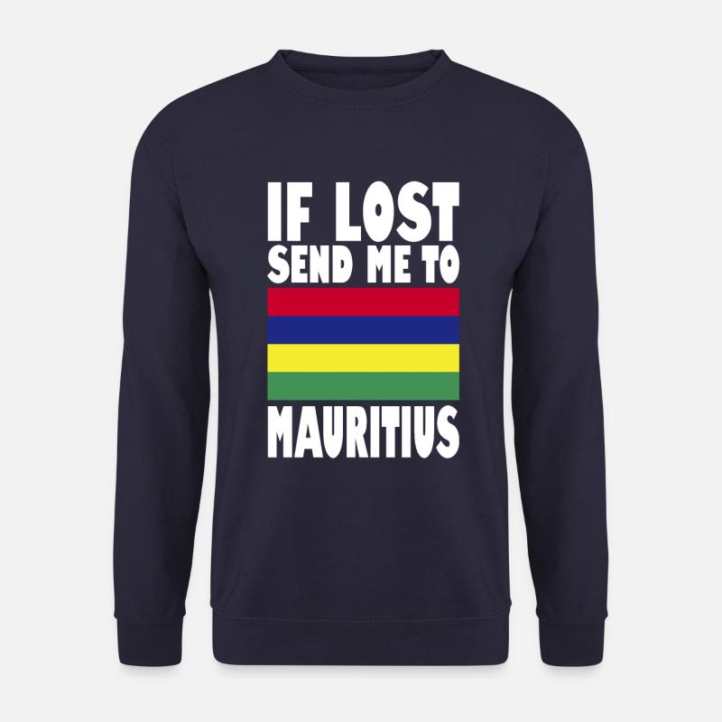 Mauritius Flag Saying - Unisex Sweatshirt - navy