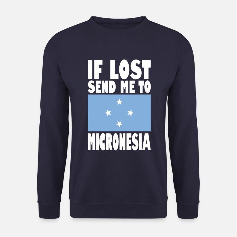 Micronesia Flag Saying - Unisex Sweatshirt - navy