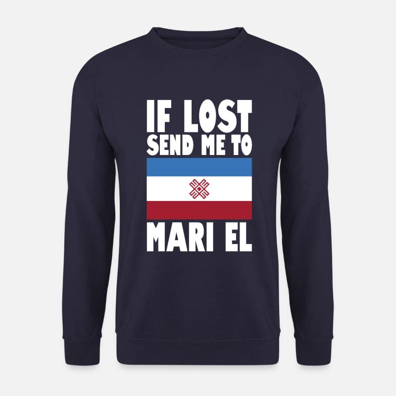 Mari El Flag Saying - Unisex Sweatshirt - navy