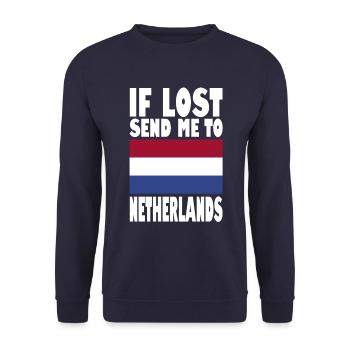 Drapeau des Pays-Bas - Sweat-shirt Unisexe - marine - Devant - Alina (178cm) & Michal (187cm)