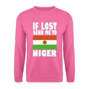 Drapeau du Niger - Sweat-shirt Unisexe - rose - Devant