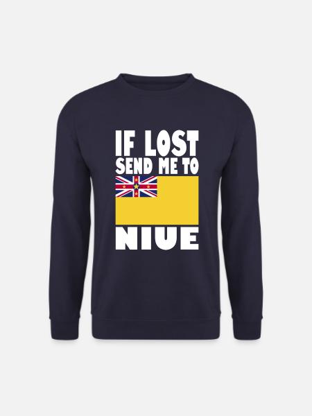 Niue Flag Saying - Unisex Sweatshirt - navy