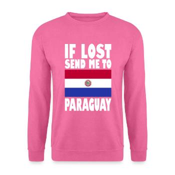 Drapeau du Paraguay - Sweat-shirt Unisexe - rose - Devant