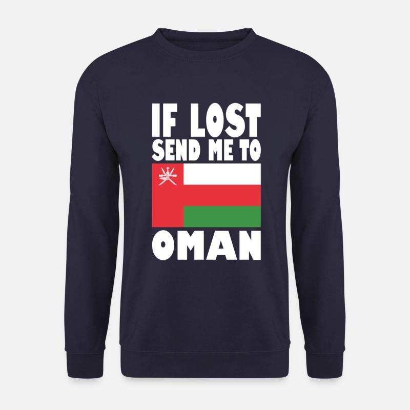 Dicton du drapeau d’Oman - Sweat-shirt Unisexe - marine