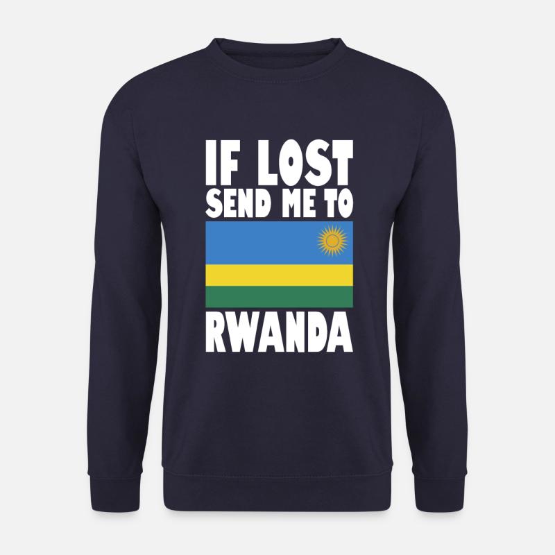 Rwanda Flag Saying - Unisex Sweatshirt - navy