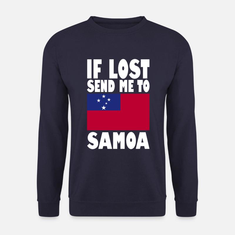 Samoa Flagge Spruch - Unisex Pullover - Navy