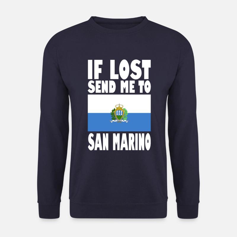 San Marino Flag Saying - Unisex Sweatshirt - navy