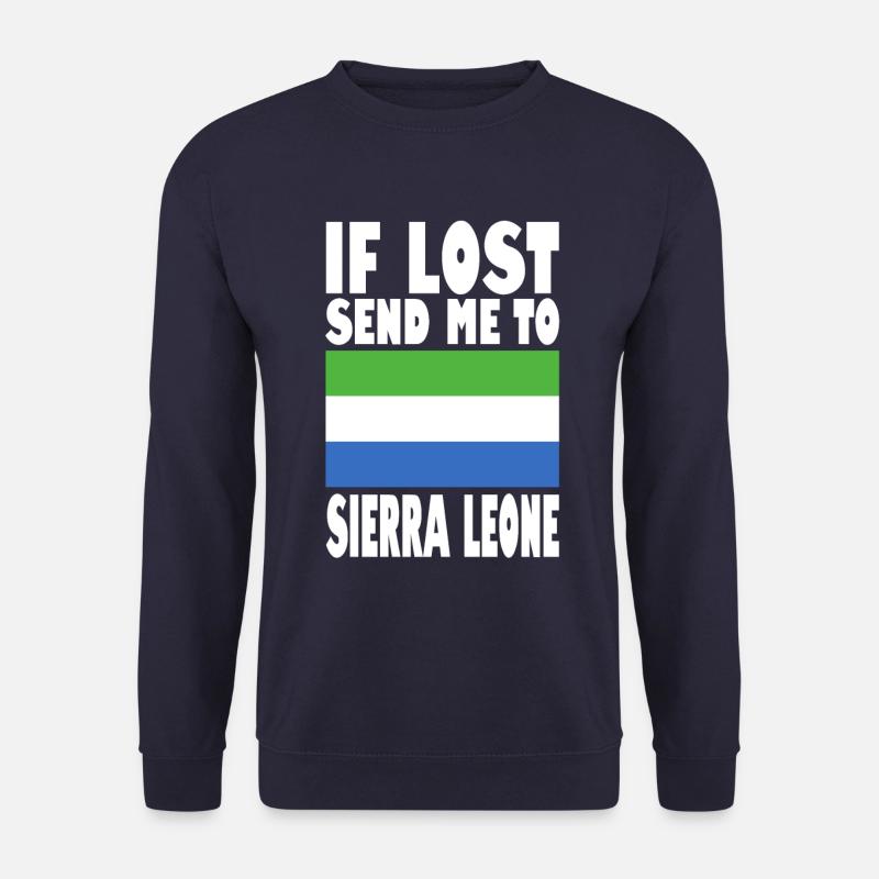 Sierra Leone Flag Saying - Unisex Sweatshirt - navy