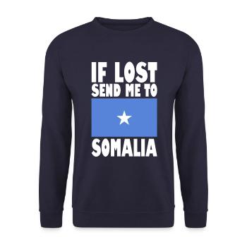Drapeau de la Somalie - Sweat-shirt Unisexe - marine - Devant - Alina (178cm) & Michal (187cm)