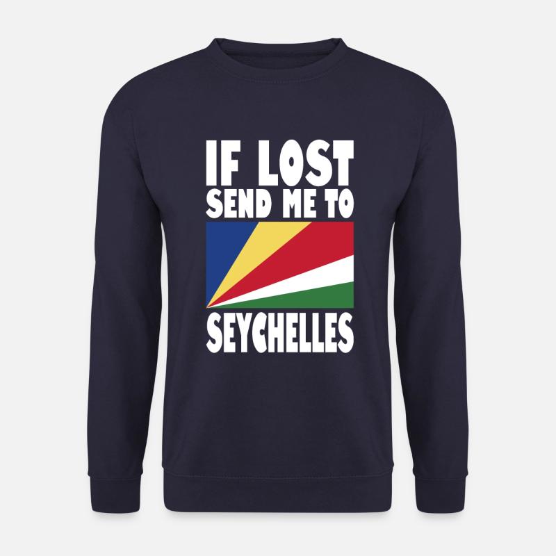 Seychelles Flag Saying - Unisex Sweatshirt - navy