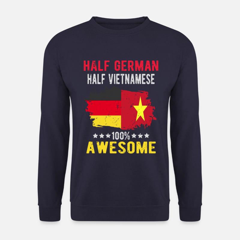 Half German Half Vietnamese - Unisex Sweatshirt - navy