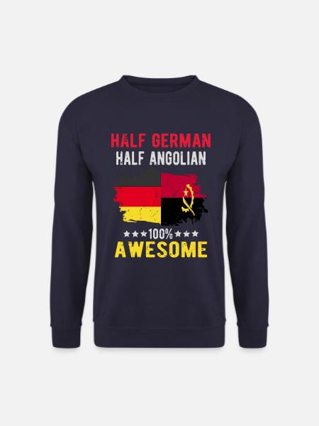 Half German Half Angolier - Unisex Sweatshirt - navy