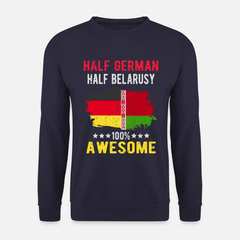 Halb Deutsch Halb Belarusse - Unisex Pullover - Navy
