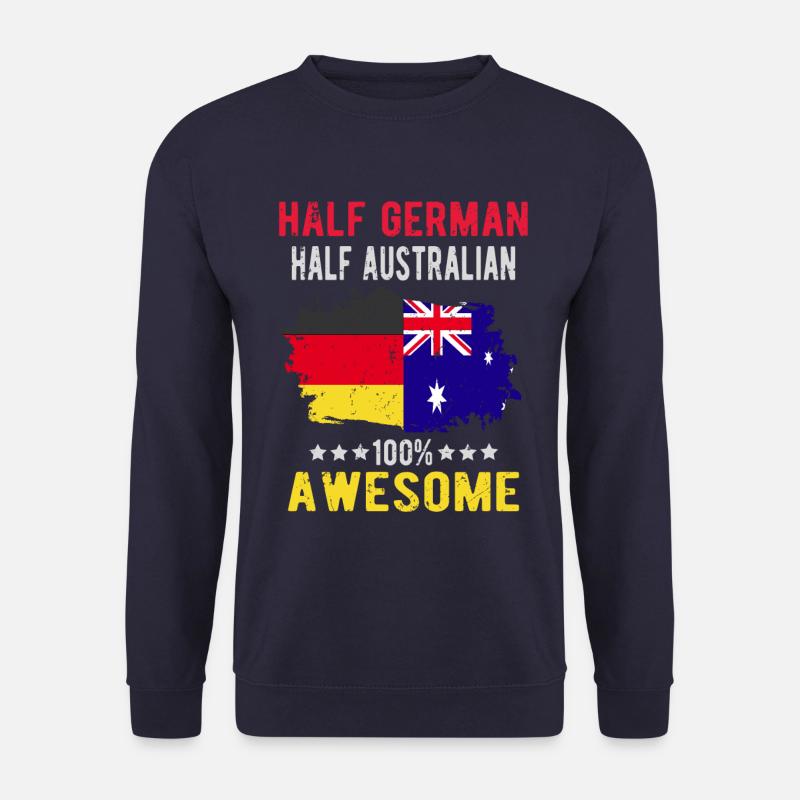 Halb Deutsch Halb Australier - Unisex Pullover - Navy