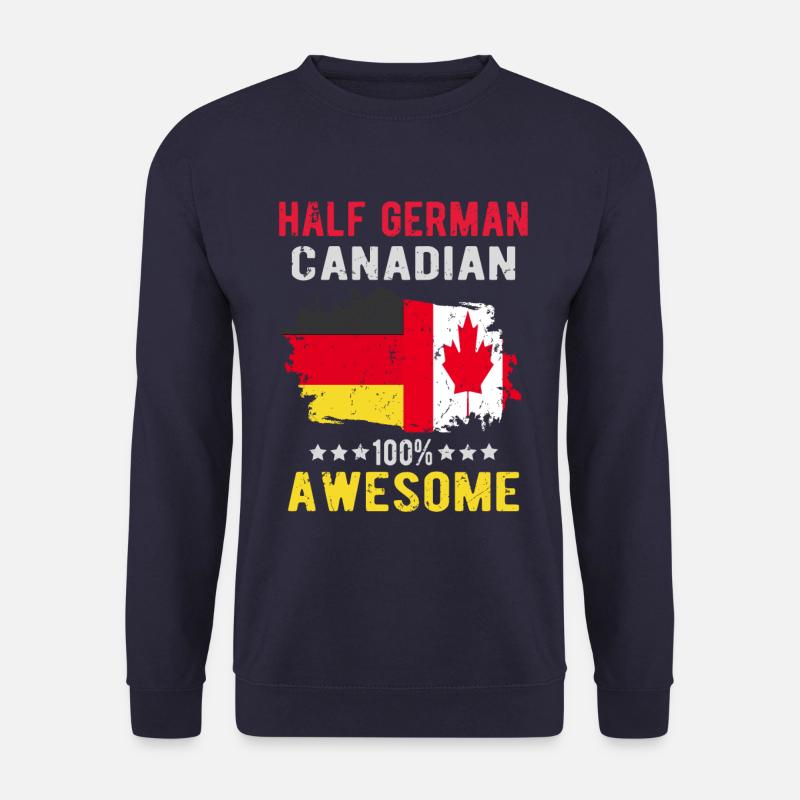 Half German Half Canadian - Unisex Sweatshirt - navy