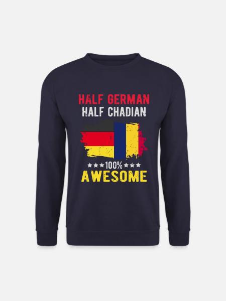 Half German Half Chader - Unisex Sweatshirt - navy