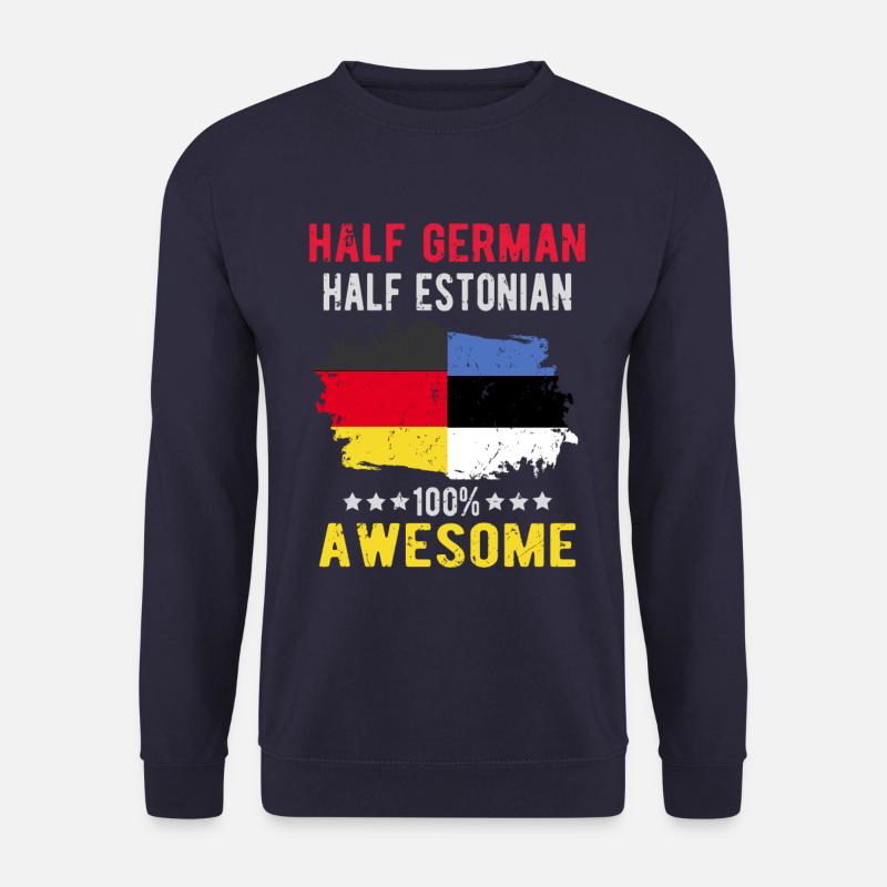 Half German Half Estonian - Unisex Sweatshirt - navy