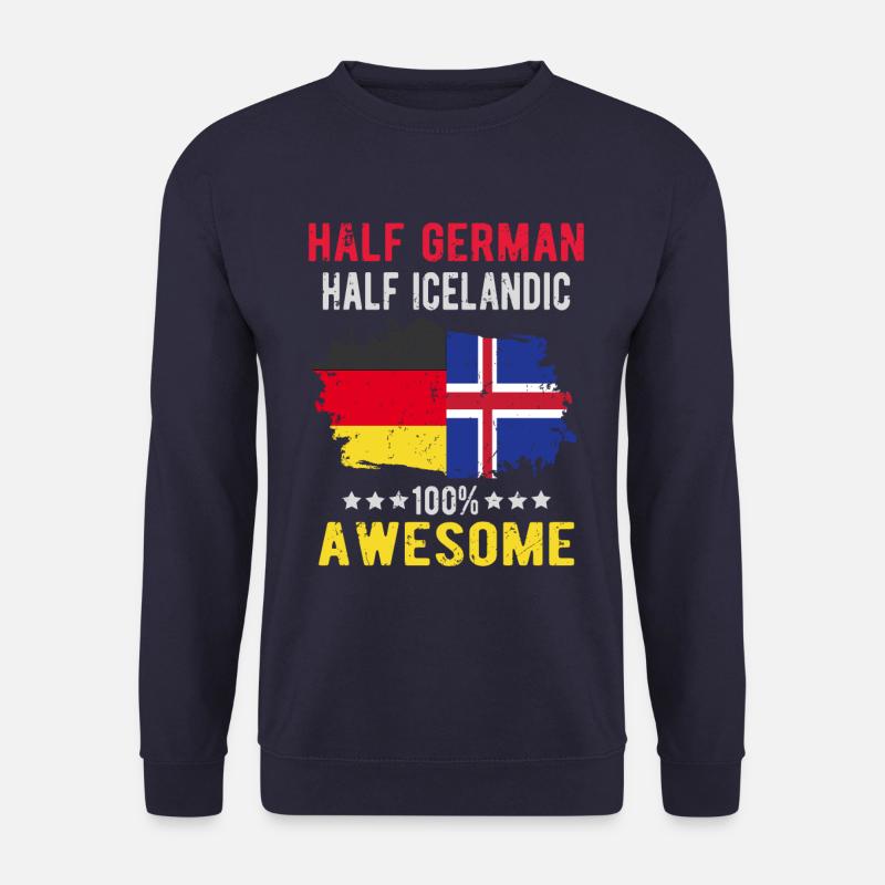 Half German Half Icelander - Unisex Sweatshirt - navy