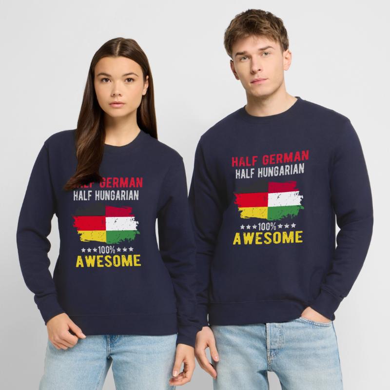 Halb Deutsch Halb Ungar Unisex Pullover