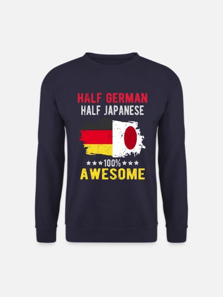 Half German Half Japanese - Unisex Sweatshirt - navy