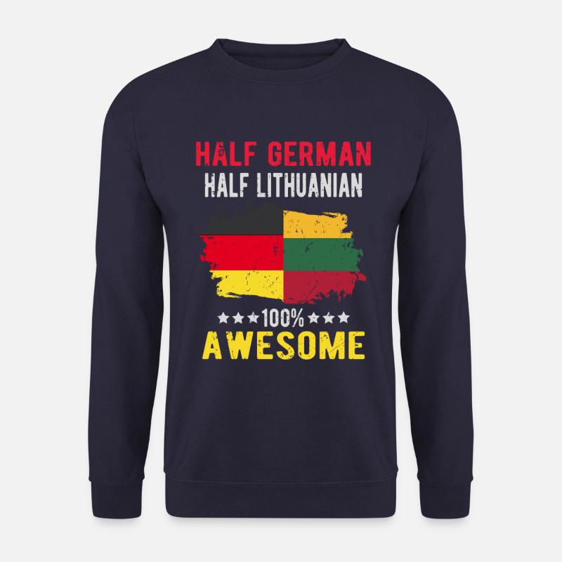 Half German Half Lithuanian - Unisex Sweatshirt - navy