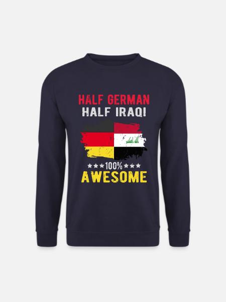 Half German Half Iraki - Unisex Sweatshirt - navy