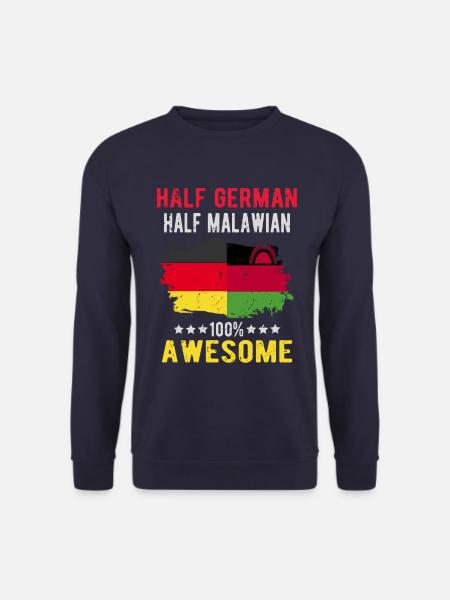 Halb Deutsch Halb Malawi - Unisex Pullover - Navy