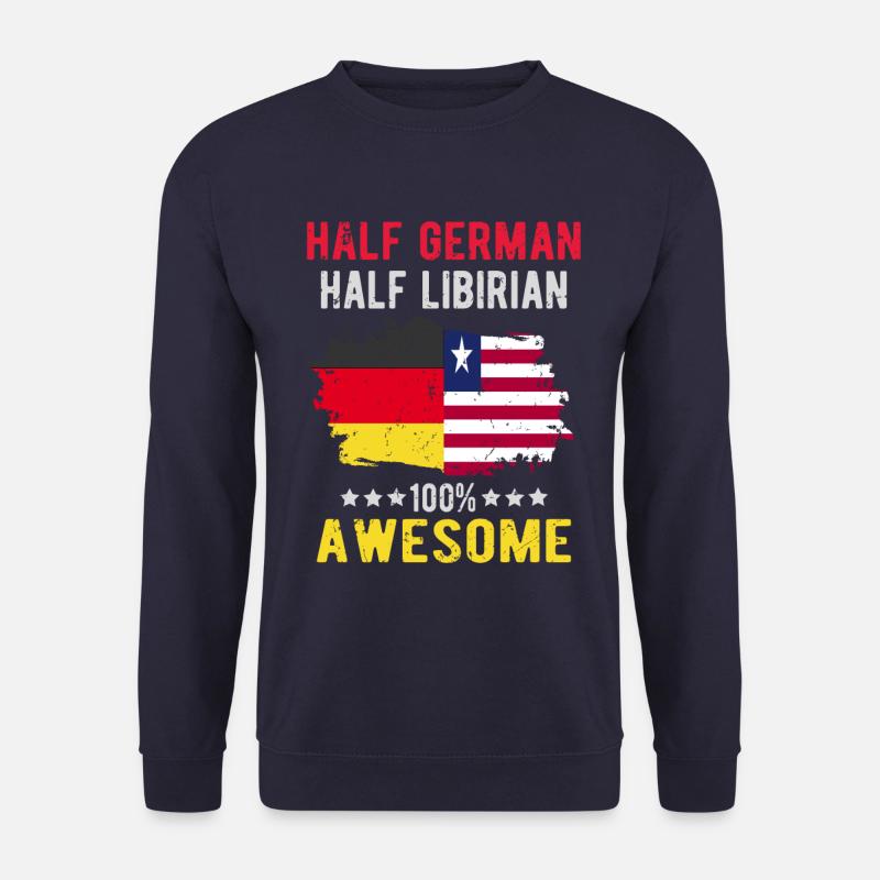 Halb Deutsch Halb Libyer - Unisex Pullover - Navy
