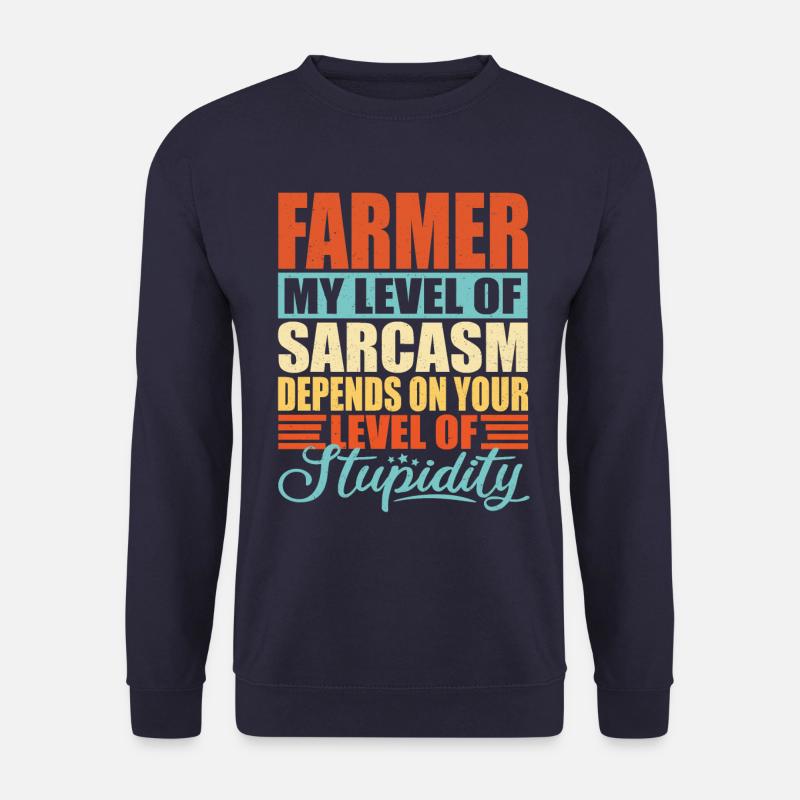 Farmer sarcasm Funny farmer - Unisex Sweatshirt - navy