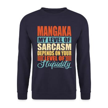 Mangaka Manga Artiste - Sweat-shirt Unisexe - marine - Devant - Alina (178cm) & Michal (187cm)