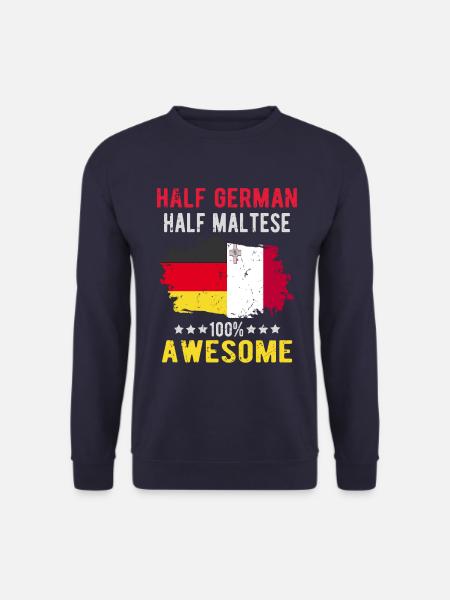 Half German half Mateser - Unisex Sweatshirt - navy