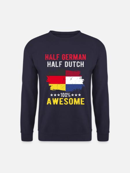 Moitié allemand moitié néerlandais - Sweat-shirt Unisexe - marine