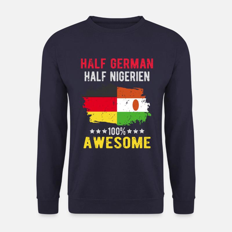 Half German Half Nigerien - Unisex Sweatshirt - navy