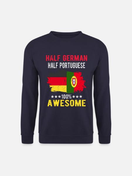 Half German half Portuguese - Unisex Sweatshirt - navy