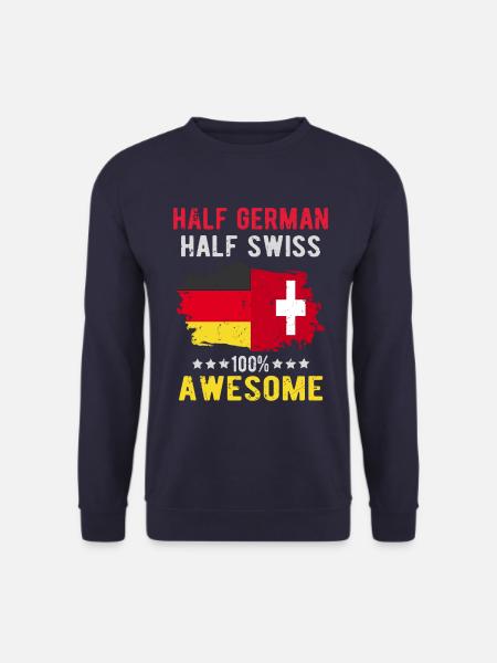 Half German half Swiss - Unisex Sweatshirt - navy