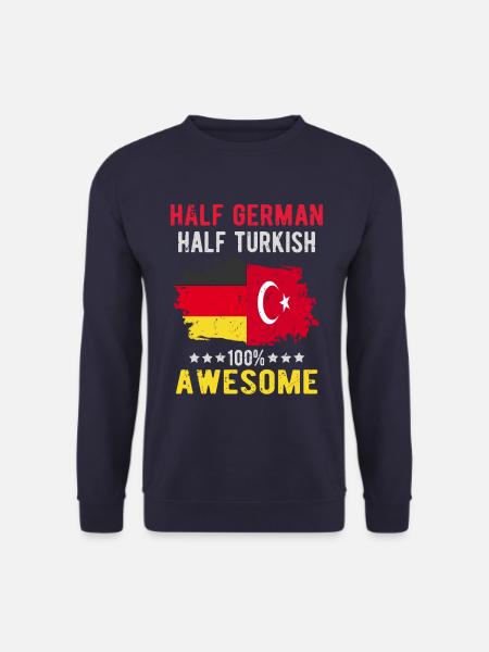 Half German half Turk - Unisex Sweatshirt - navy