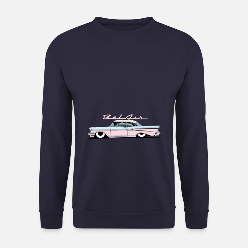 Bel Air car chevy old school - Unisex Pullover - Navy
